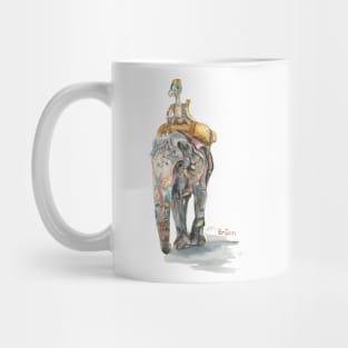 Dodo rides an elephant mug teeshirt sticker magnet apparel Mug